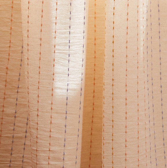 Discontinued UO Curtain Urban Outfitters Kantha Stitch Window Panel Pillow Cases - Picture 5 of 7